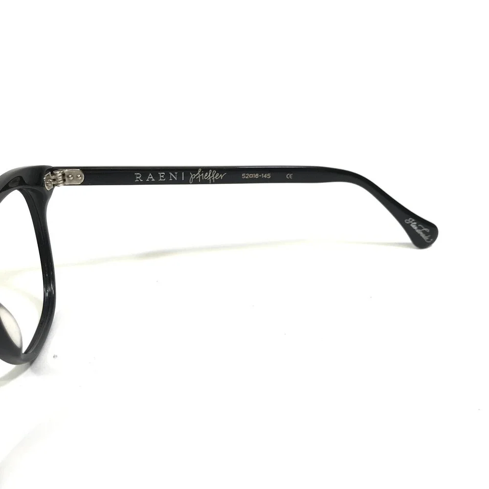 Raen Eyeglasses Frames pfieffer black Cat Eye Full Rim Oversized 52-16-145